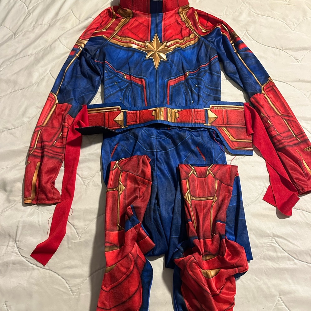 Kids Superhero Costume in Red and Blue